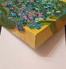 original hydrangea painting, floral acrylic, cottage core, blue decor — photo 3