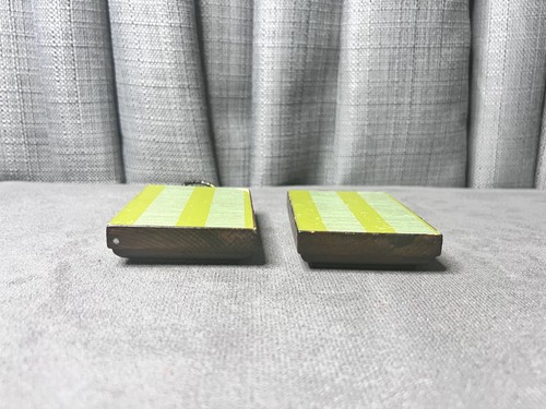 Paire de mini plaques MCM décoration murale en bois Cottagecore pompe à eau puits photo - Photo 7/7