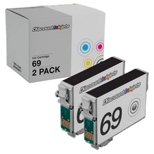 2pk T069 T069120 Black Reman Ink Cartridge for Epson Stylus cx7400 nx515 nx110