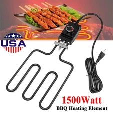1500W Electric Smoker Grill Heating Element Replacement Part & Cord Controller