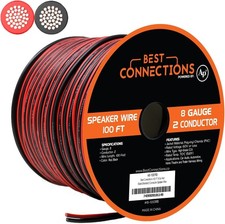 Speaker Zip Wire Primary Bonded Red  Black Cable Stranded Car Audio Automotive