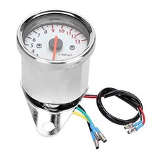 Motorcycle Tachometer 0-13000rpmmin Electronic Tach Meter Gauge Led Display