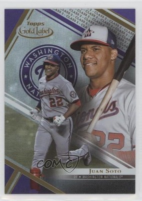 2021 Topps Gold Label Class 2 Purple 63/75 Juan Soto #30 06bg