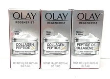 Lot of 3 - OLAY REGENERIST COLLAGEN PEPTIDE 24 HYDRATING MOISTURIZER 0.5 oz