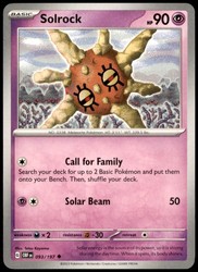 Solrock 093/197 Uncommon Obsidian Flames