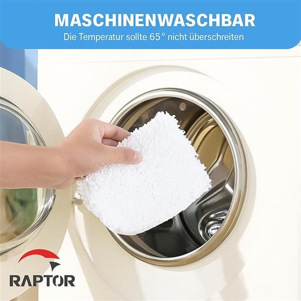 6er Set Vileda Dampfreiniger Ersatzbezüge Kompatibel mit Vileda Steam Geräten