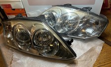 2003-2006 Hyundai Tiburon SharkRacing Custom LED Ring Headlight Assembly Chrome
