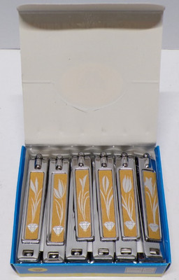 Lot of 12 Butterfly Upscale Nail Clippers With Nail File #70228
