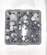 520 Pcs Wiggle Googly Eyes with Self-Adhesive, 6mm 8mm 10 mm 12mm 15mm Mixed Pac