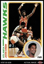 1978 Topps #44 John Drew Hawks Gardner Webb University 8 - NM/MT