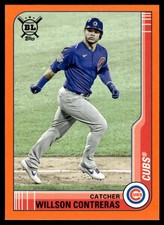 2021 Topps Big League Orange Willson Contreras Chicago Cubs #111 10706