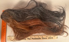 Human Hair for Doll Wigs, Brunette, Black/Gray