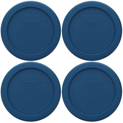 Pyrex 7202-PC Circular 1-cup Blue Spruce Plastic Replacement Lid (4-Pack)