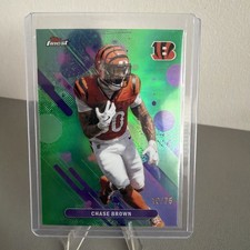 2025 Topps Finest Chase Brown Bengals Finest Performance 73 Green Refractor 75 2025 Topps Finest Chase Brown Bengals Finest Performance 73 Green Refractor 75