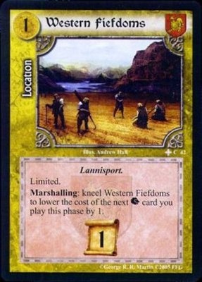 Western Fiefdoms - Winter Edition - A Game of Thrones CCG