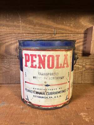 Rare Penola 5lb Grease Can