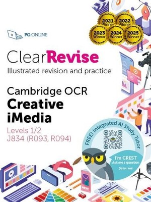 PG Online ClearRevise OCR Creative iMedia Levels 1/2 J834 (Paperback)