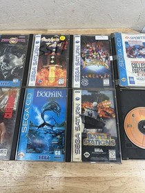 Sega Saturn And Sega CD Game Lot -as Is
