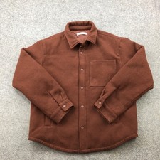 Zara Jacket Boys 13-14 Button Up Shacket Lined Pocket Outerwear Casual