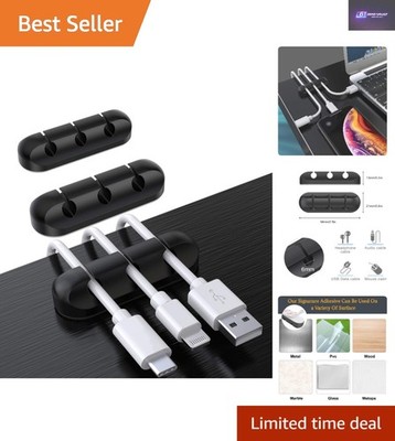 3er-Pack moderne selbstklebende Kabelhalter Clips für mühelose Organisation
