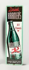 Kramers Beverages Advertising Tin Sign Door Push