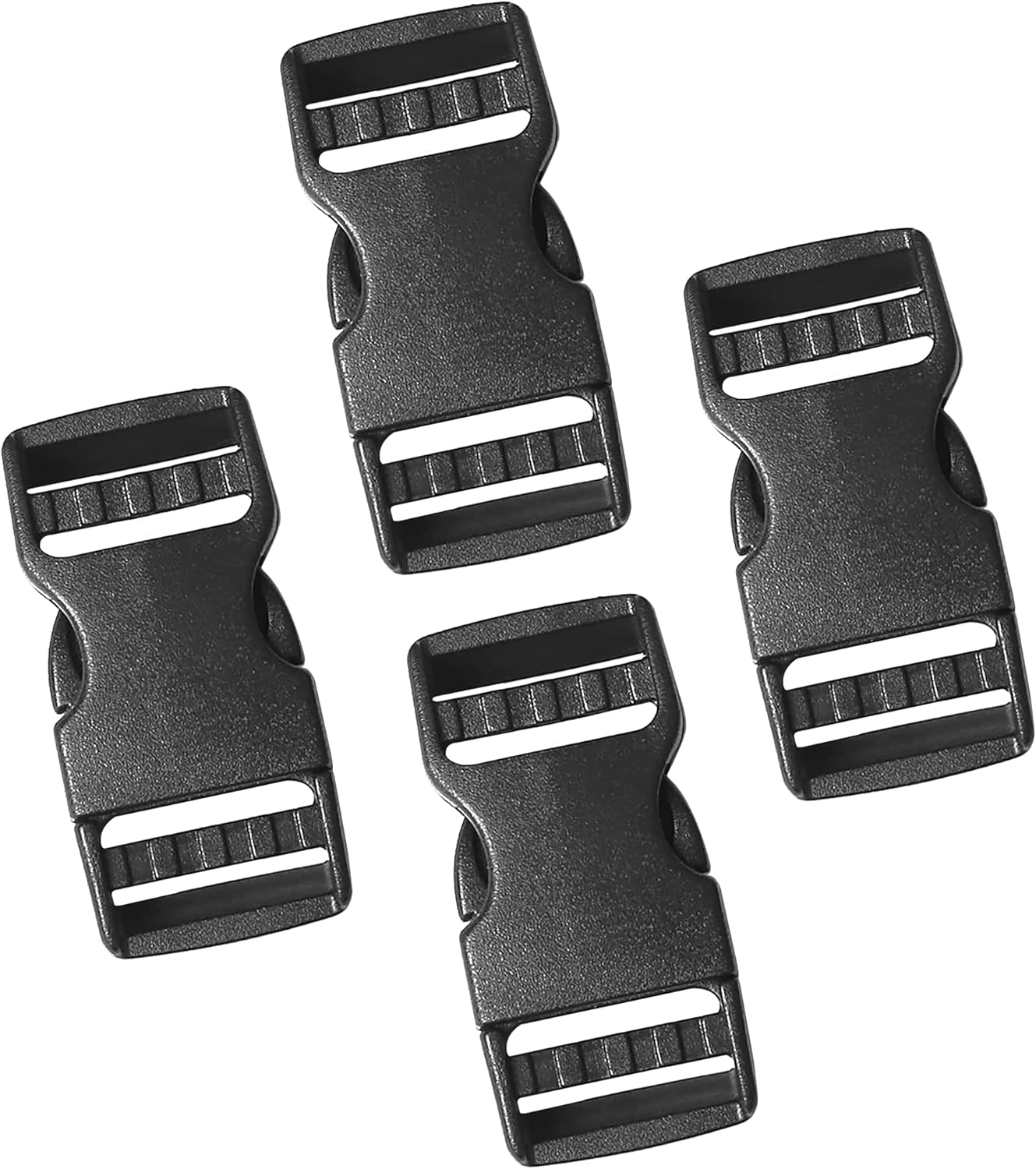 IRYNA 4Pcs Plastic Slide Rectangle Buckles Quick Release Buckle Snap Fasteners f