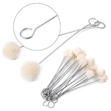 20x Wool Daubers Assisted Dyeing Wools Ball Brush Leather Tool Metal Handle