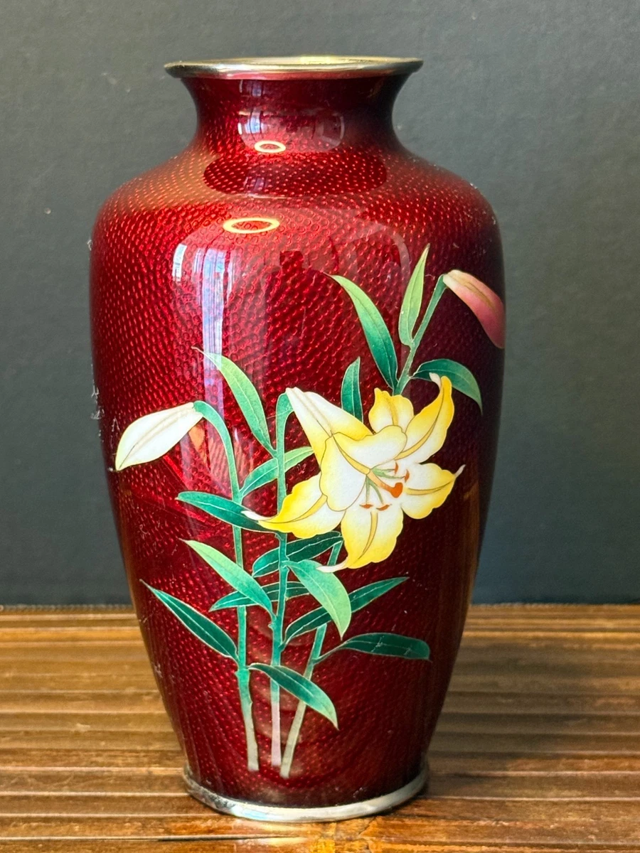 复古原版景泰蓝1900-1940 年日本花瓶| eBay