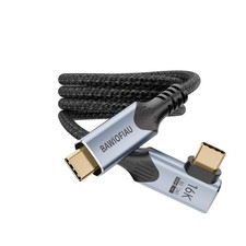 80Gbps USB C Data Cable Right Angle 3.3ft 240W 90 Degree Cord Thunderbolt 5