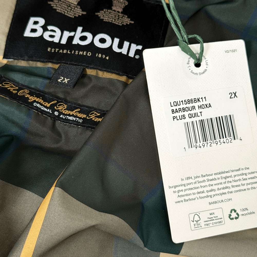 NWT BARBOUR HOXA Quilted Jacket S Black Size 2X image 6
