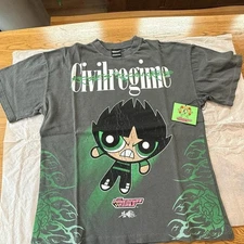 Powerpuff Girls “Rowdy Green” Civil Regime Tee – Oversized Large