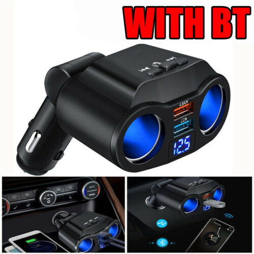 Nadajnik BT FM Samochodowy odtwarzacz MP3 Podwójna ładowarka USB Adapter Samochód DA - Zdjęcie 1 z 6