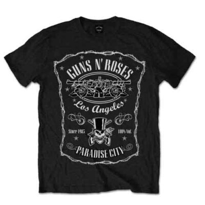 Guns N Roses 'Paradise City Label' T shirt - NEW OFFICIAL