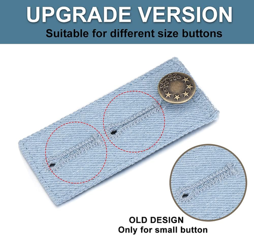 4 Stück Jeans Taillenverlängerung Druckknopf Herren Damen Kleidung Verschluss Nähen Knopf Denim Adju - Bild 9 von 9