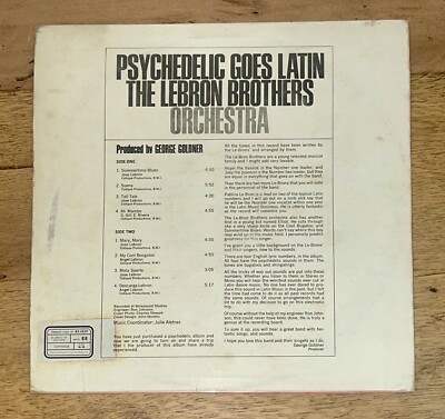 The Lebron Brothers Orchestra – Psychede THE LEBRON BROTHERS ORCHESTRA - Psychedelic Goes Latin