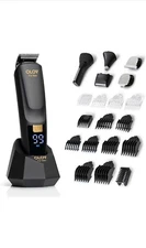 Beard Trimmer, All-in-One Mens Grooming Kit with Trimmer for Beard, Nose, Bod...
