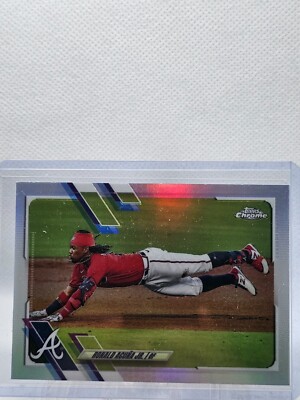 2021 Topps Chrome Baseball Ronald Acuna Jr. Chrome Refractor | eBay