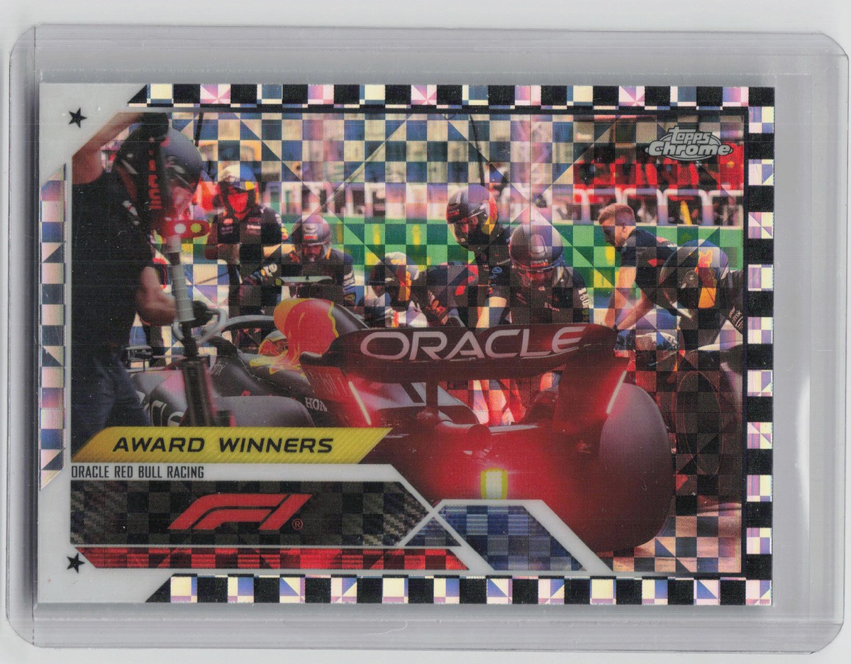 2023 Topps Chrome Formula 1 #188 Oracle Red Bull Racing Checker