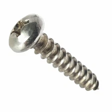 #12 x 3-1/2" Phillips Pan Head Sheet Metal Screws Stainless Steel 18-8 Qty 25