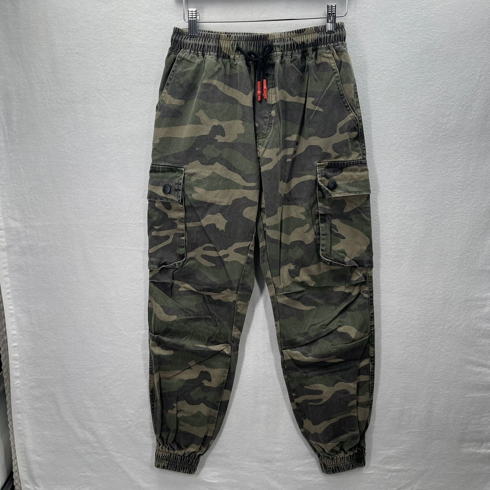Uatide Pant Mens Large Camo Cargo Tactical Pockets Hunting Fishing Slacks