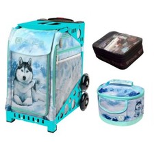 Zuca Sport Bag - Husky with Lunchbox and Small Utility Pouch Turquoise Frame 