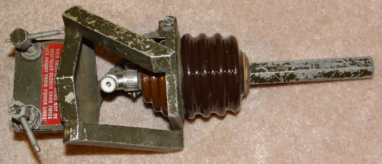 MP-68 Antenna Base Used EXC Cundition Fits Various Poles Camouflage RC-292 AB-35