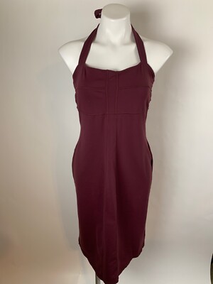 Athleta Maroon Dark Plum SIZZLE Halter Tank Dress 14 Stretch Excellent | eBay Athleta Maroon Dark Plum SIZZLE Halter Tank Dress 14 Stretch Excellent | eBay