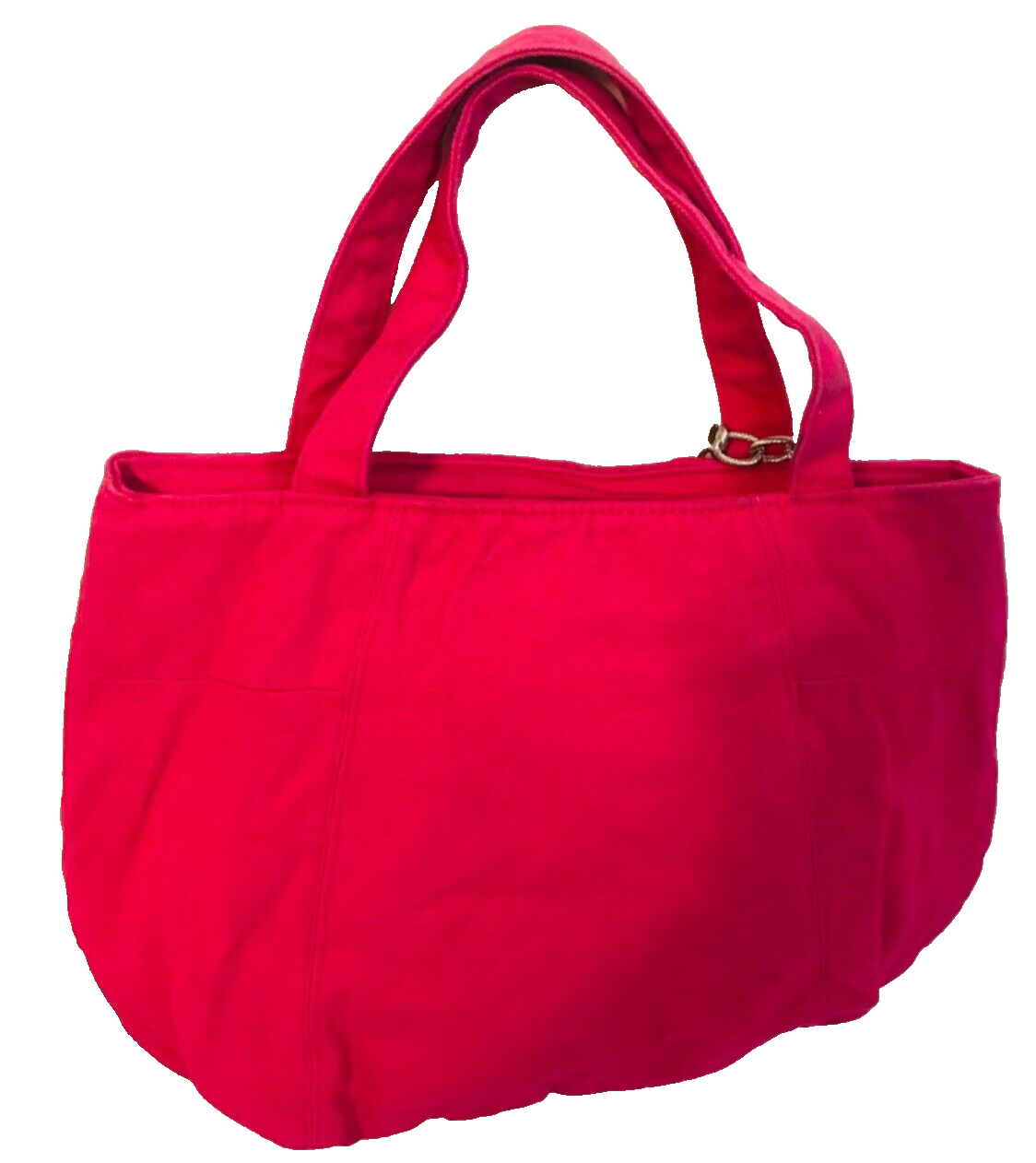 Borsa profumo Yves Saint Laurent rosa arancione logo YSL bracciale catena argento