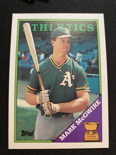 1988 Topps Mark McGwire #580 All Star Rookie Gold Cup - Photo 1 sur 2