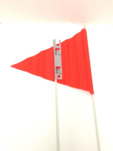 (New) BICYCLE SAFETY FLAG 60in ORANGE 2-Piece BIKE AXLE MOUNT HIGH VISIBILITY. (11.07 USD)