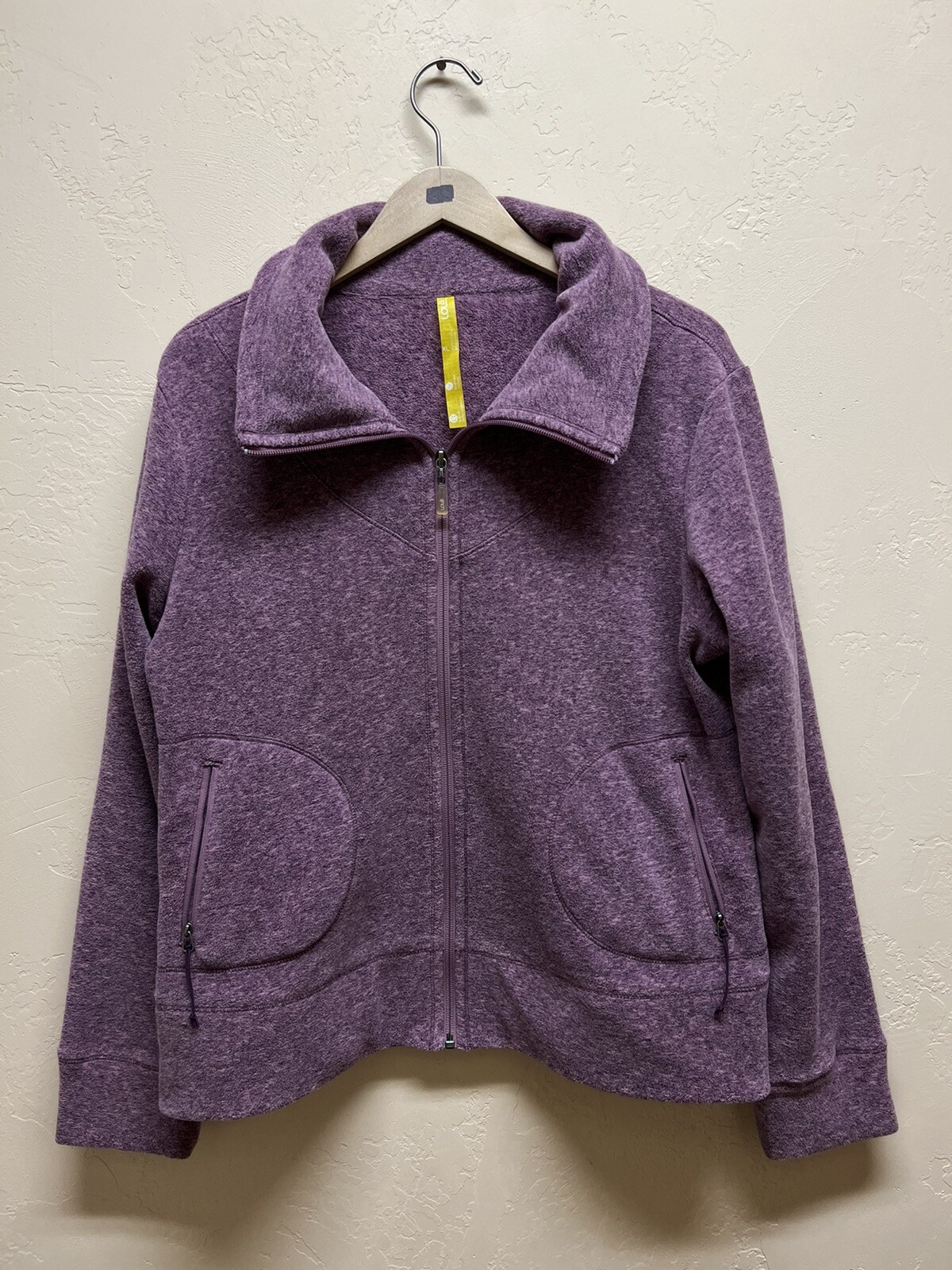 Lole Full Zip Jacket Tops XL Plum Fleece Fast Ship! | eBay