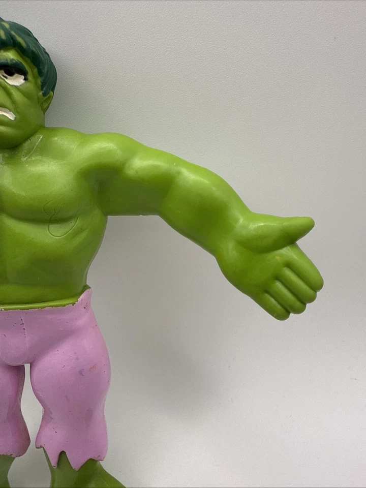 Figura de acción flexible The Incredible Hulk Bendems 1989 de colección Just Toys Marvel Foto 4 de 4