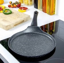 Pancake Pan Dosa Tawa Non-Stick Induction Crepe Griddle Roti Pan Royalford 30 CM