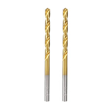 Steel Straight Shank Twist Drill Bit Fully Ground Titanium Coated 3.9mm Diameter